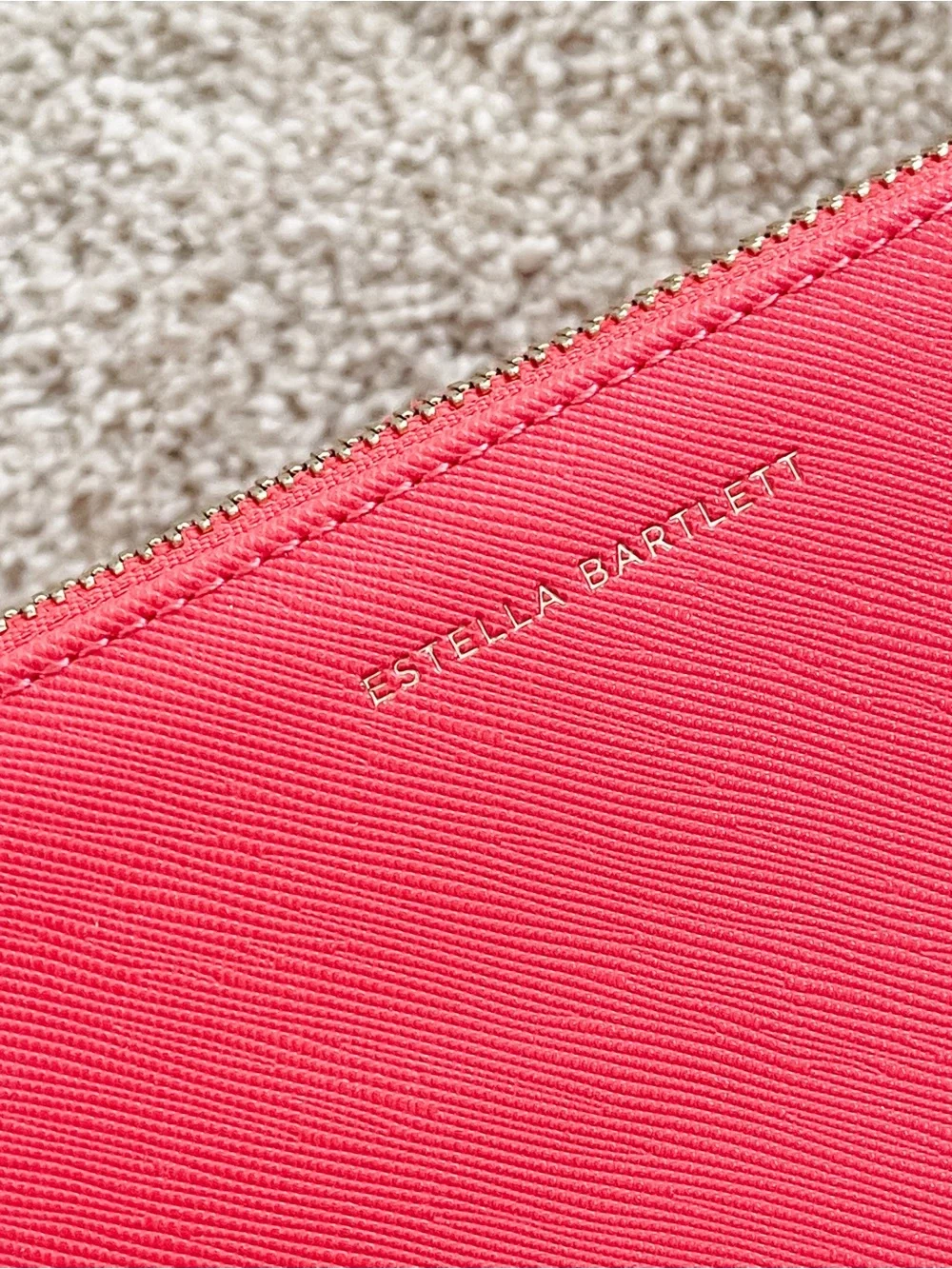 Set of three flat pouches by Estella Bartlett and Katie loxton